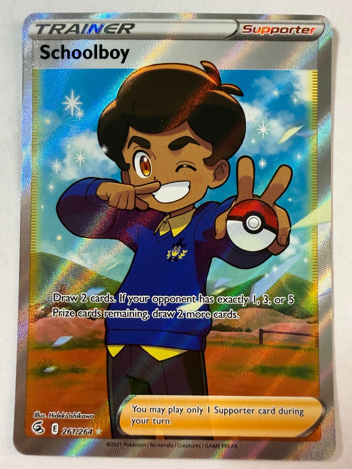 Schoolboy 261/264 Rare Ultra Fusion Strike Pokemon Holo NM/M