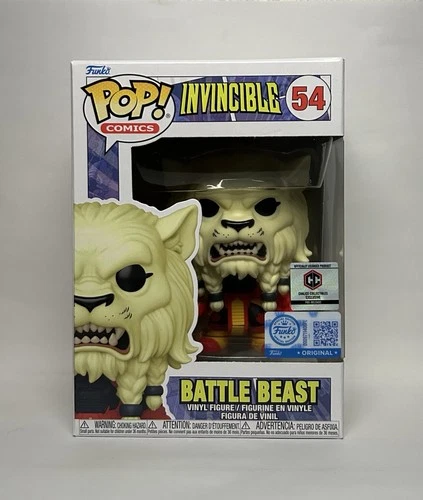 Funko Pop! Invincible - Common Battle Beast #54 CC Pre Release + Protector