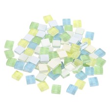 Micro Glass Tiny Mini Mosaic Tile for DIY Light Blue Green Series Pack of 110