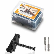 Blactea Universal Hidden Deck Fastening System - 150 Count + Screw heads