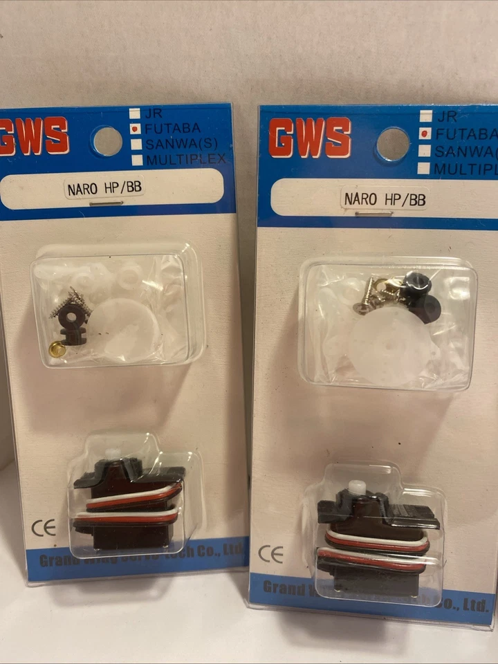 Lote de 5 GWS Grand Wing Servo-tech NARO HP/BB Servo (Futaba) para aviones Foto 2 de 4