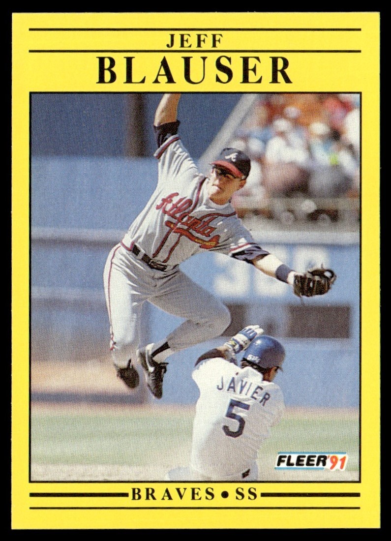 1991 Fleer Jeff Blauser Atlanta Braves #683