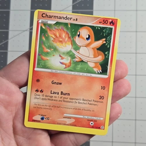Charmander OC Miscut Error Great Encounters DP Pokemon Card 82/132