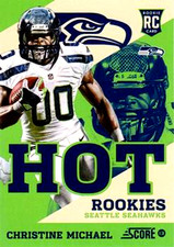 2013 Score HOT ROOKIES Retail #29 Christine Michael RC Seattle Seahawks