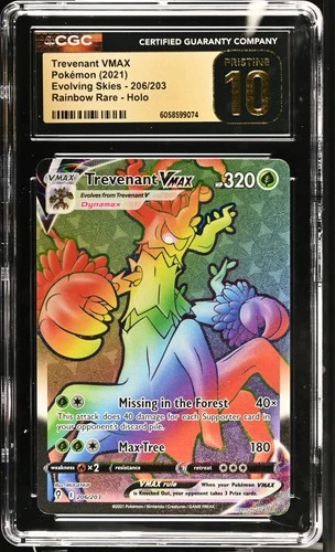 TREVENANT VMAX Evolving Skies Holo Rare #206 CGC Pristine 10 Pokemon
