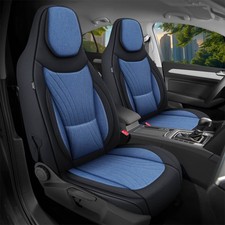 Schonbezüge Sitzbezüge für Mercedes C-Klasse W206 S206 Bj ab 2021 in Schwarz/Bla