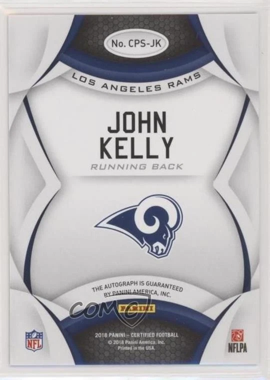 2018 Certified Potential Signatures Mirror Blue /50 John Kelly Rookie Auto RC - Image 2 of 2