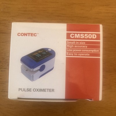 CONTEC CMS50D Digital Pulse Oximeter Finger Sensor With Lanyard