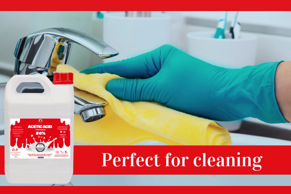 White Vinegar 5L Strong Acetic Acid Cleaning / Stain Remover / Kettle Descaler - Image 4 of 4