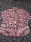 Wrangler Men's Dress Shirt Plaid Long Sleeve Button-Up Front Pocket Pearl Snap — photo 1