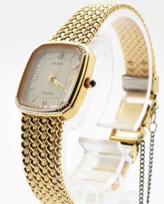 SEIKO Exceline 腕時計　7321-5960 稼働品 N/Batt [Near MINT] SEIKO Exceline 7321-6050 Gold Dial Qz
