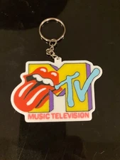 MTV The Rolling Stones 3D printed keychain -1980’s vintage Rock n Roll