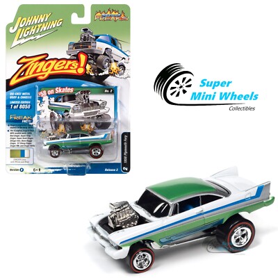 Johnny Lightning 1:64 - 1958 Plymouth Fury (Zingers) Green | eBay