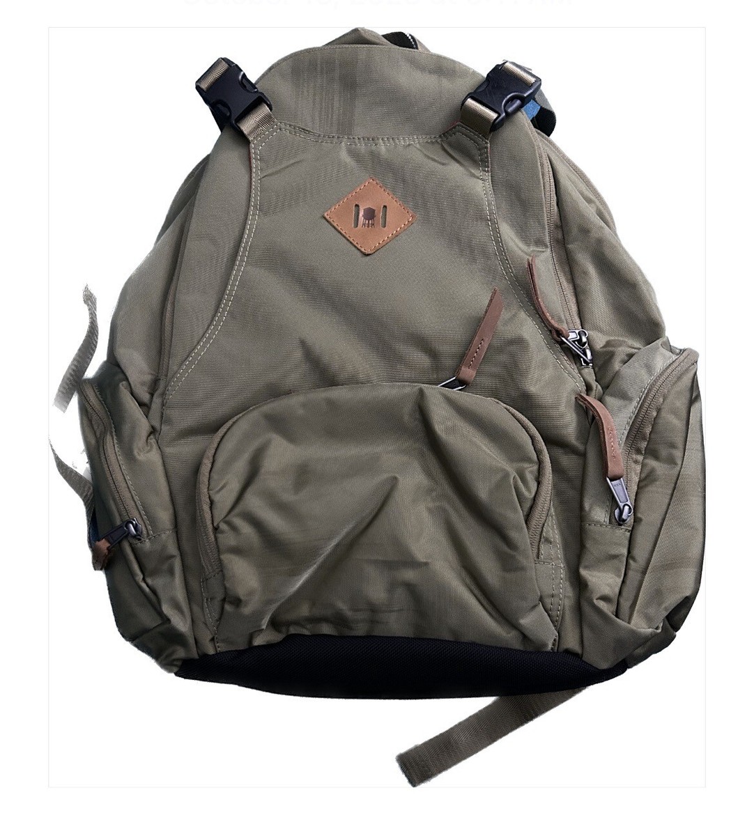 brooklyn industries leather backpack Brooklyn Industries Backpack Amy Green