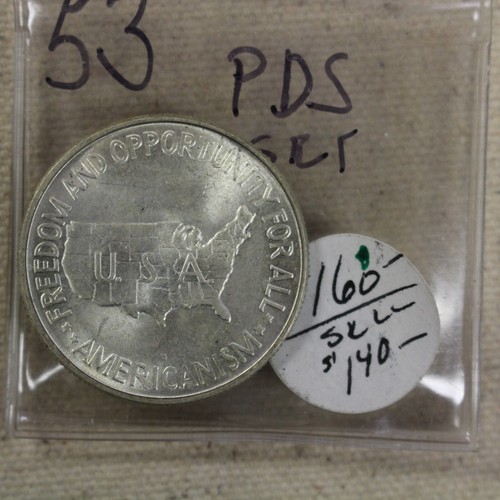 1953 Washington Carver PDS Silver Commemorative Half Set - Picture 7 of 7