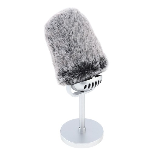 Microphone Wind Muff Windscreen Muff Fluffy Mic Wind Cover for Outdoor Indoor - Afbeelding 11 van 12