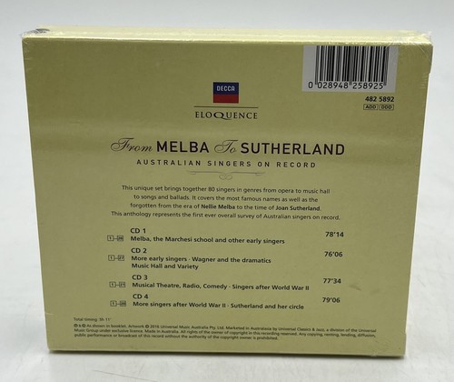 From Melba to Sutherland Australian Singers On Records CD BRAND NEW SEALED! - Bild 2 von 4