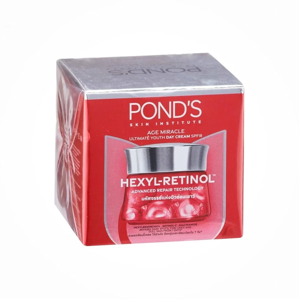 Pond's Age Miracle Ultimate Youth Day Cream SPF 18 Hexyl-Retinol Treatment 45gx1 - Image 2 of 4