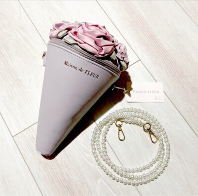Maison de Fleur Bouquet Crossbody Bag Bride 10th Anniv. Lavender