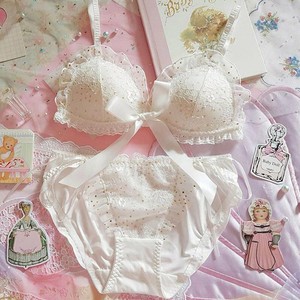 white lace triangle bra