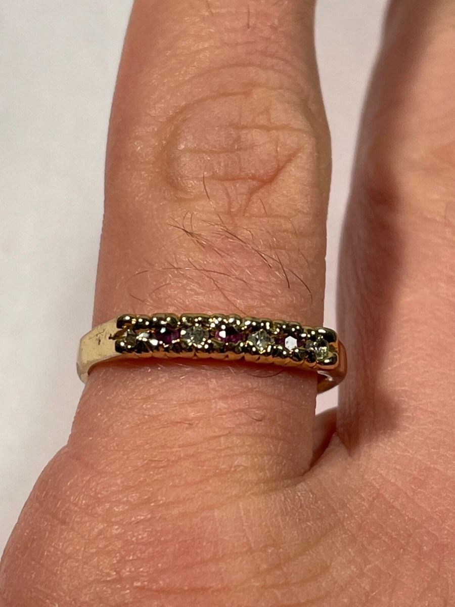 Bijoux Bague Dor e avec Pierre Taille 63 10 19 1 eBay