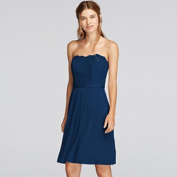 NWT David's Bridal Short Scalloped Lace Dress - size 20 | eBay NWT David's Bridal Short Scalloped Lace Dress - size 20 | eBay