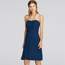 NWT David's Bridal Short Scalloped Lace Dress - size 20