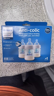 Philips Avent Natural Baby Bottle 9oz 4 Pack, 1m+, New in Box!