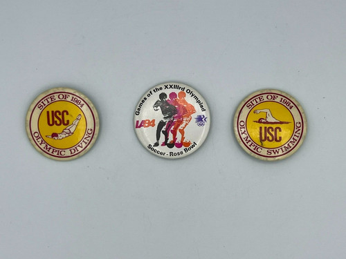 Lot of 3 Olympic Pin Backs