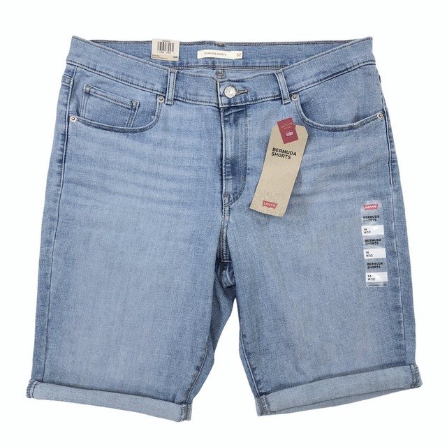 Levi's Sculpt Denim Classic Mid Rise Bermuda Shorts Women's Size 14 / 32 for sale online | eBay