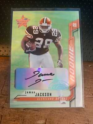 2001 Leaf Rookies and Stars Rookie Autographs #216 James Jackson