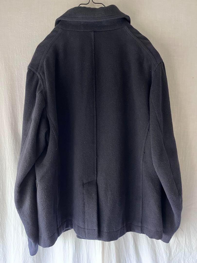 ジャケット・アウター arts&science shirt coat size 1 ARTS&SCIENCE Linen Cotton Twill Jacket Half Coat Navy Work