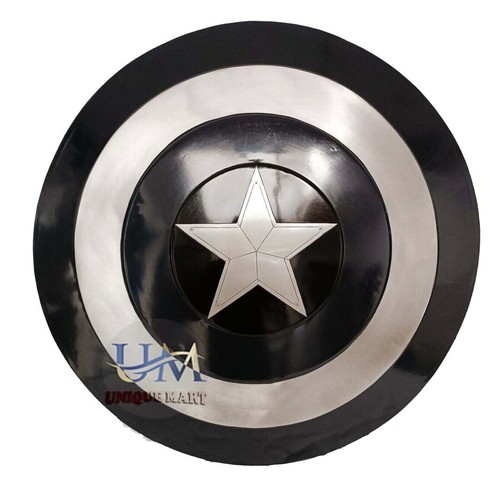 Escudo Capitán América | Metal 1:1 Marvels Avengers Legend Escudo Negro Medieval - Imagen 2 de 7