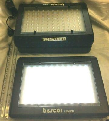 Bescor Lot of 3 Studio Photo/Video Dimmable Lights AC Adapter LED-95D Free Ship