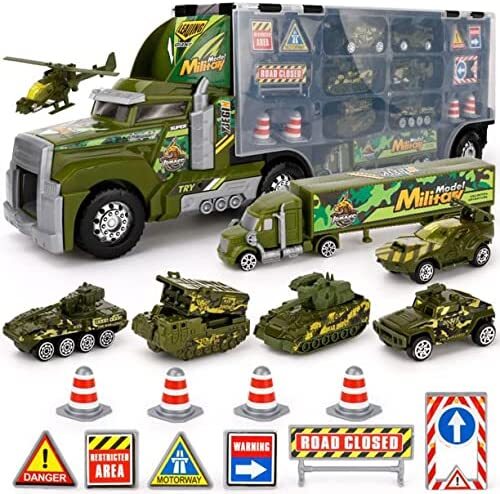 Camion de transport militaire armée jouet avec lumières et son urgence libération rapide - Photo 1 sur 3