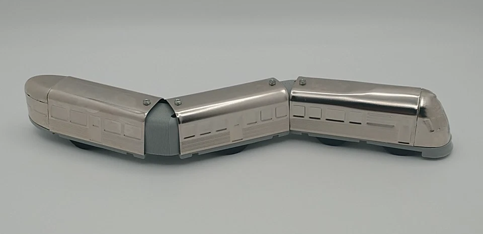 Tren de juguete mecánico Streamliner Schyling Zephyr de 3 piezas cuerda SIN LLAVE Foto 3 de 4