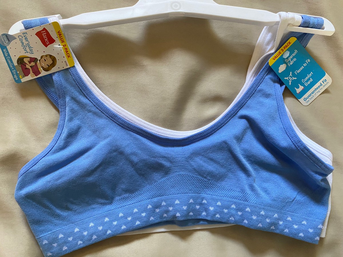 Hanes Reggiseno Senza Ferretti Donna | ComfortFlex Fit, X-Temp, Racerback | Confezione Da 2, Morbido E Sostenuto