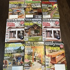 Lot Of 9 Woodworking Magazines; The Family Handyman Woodworking