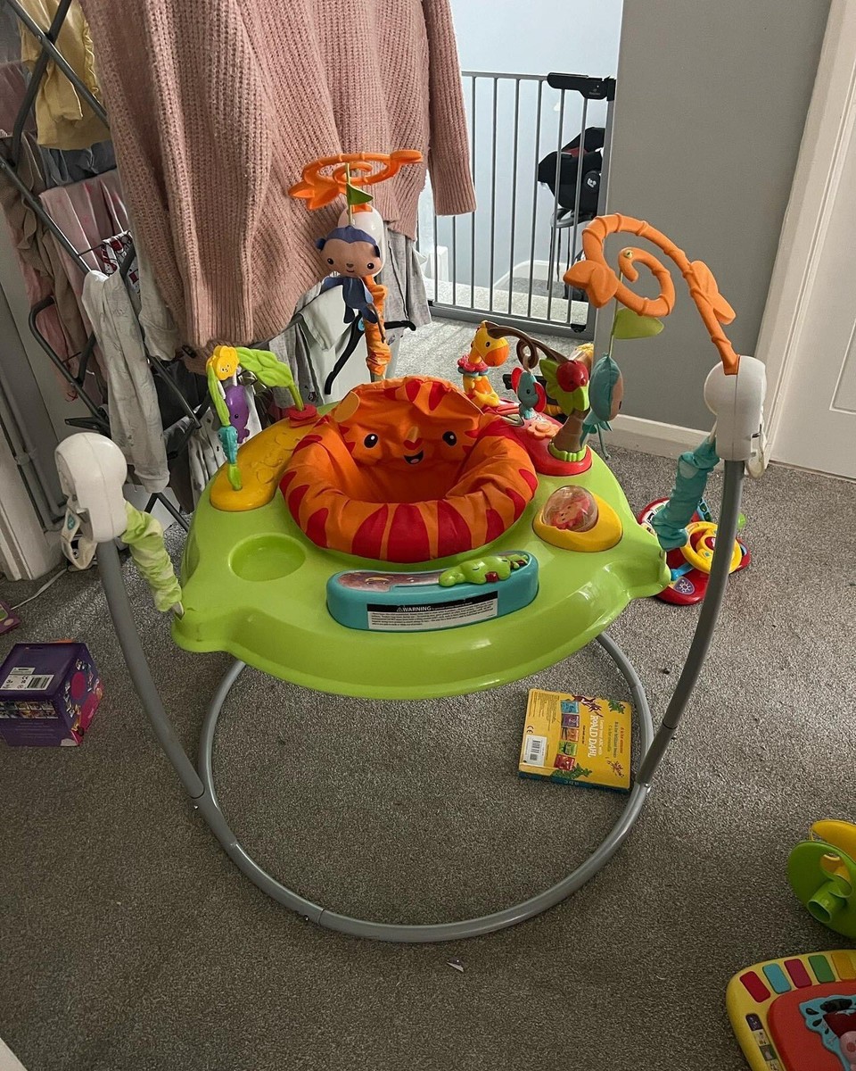 Fisher-Price CHM91 Roarin' Rainforest Jumperoo Green