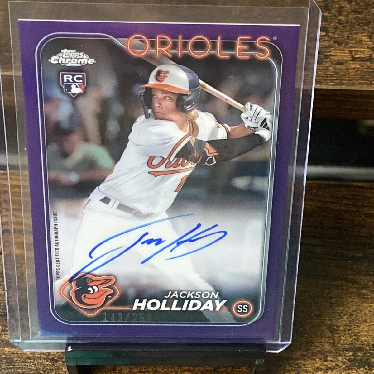 2024 Topps Chrome - Jackson Holliday RC Rookie Auto Purple /250 | eBay
