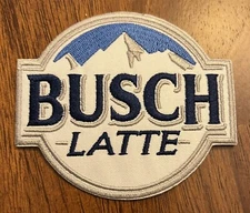 Busch Latte Beer Vintage Style Retro Iron Sew One Patch Cap Hat