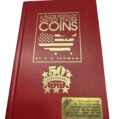 Guide Book for US Coins 50th Anniversary Edition 1997 Hardcover Book R.S. Yeoman