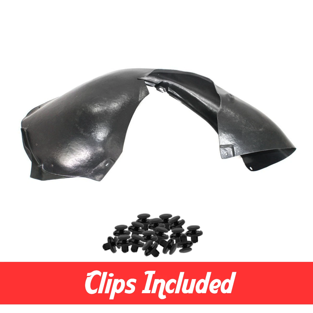 Guardabarros Delantero Lado Pasajero Para VW Golf R/GTI 2010-2013 – Evan-Fischer, Sin Aislamiento