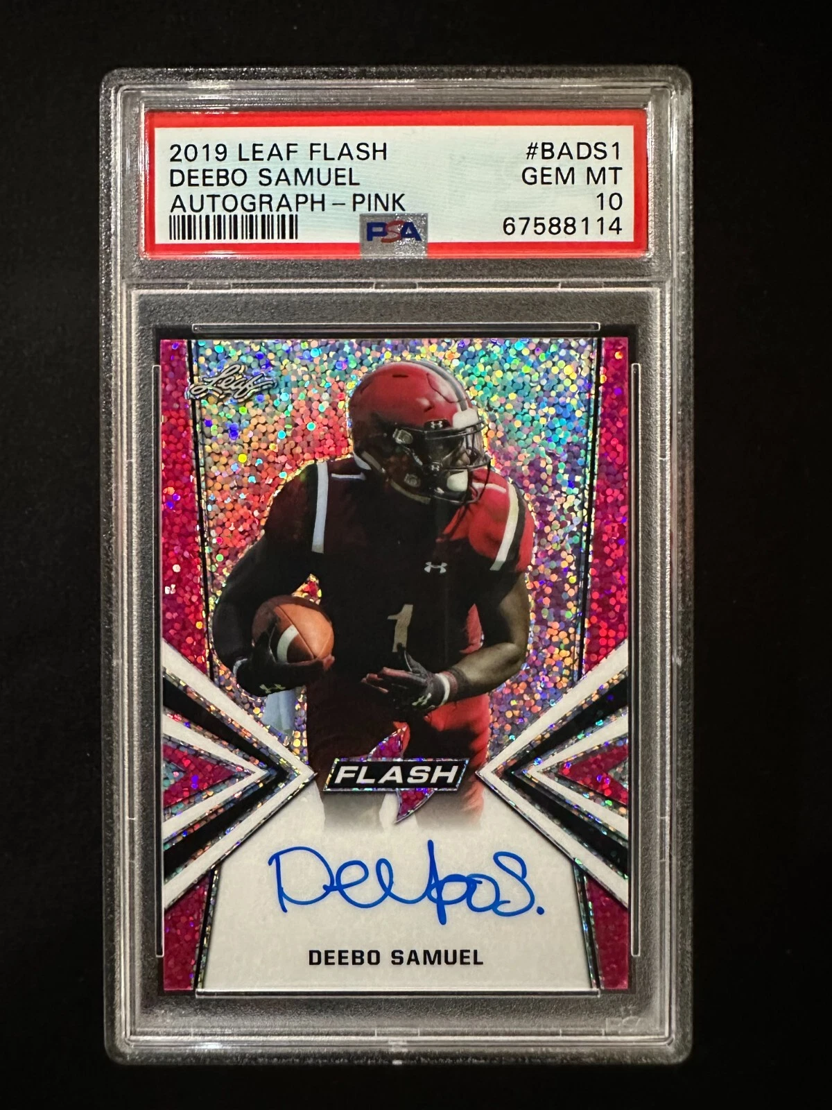 Deebo Samuel Leaf Flash Autographs #BADS1 Pink