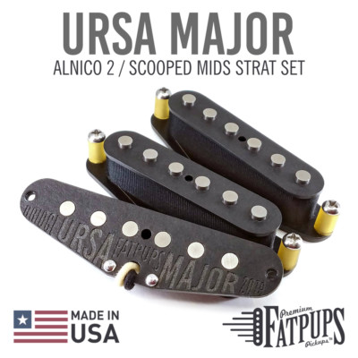 Stratocaster Guitar Pickups | Low Wind ALNICO 2 Strat Set | Scooped Mids