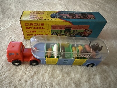 Vintage Selten! Telsalda 250 Hong Kong Zirkuswagen mit allen Tieren