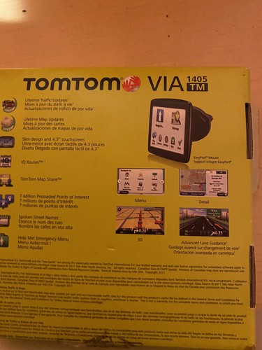 Tom Tom Model 1405TM GPS / USA Canada & Mexico - Open Box - Picture 2 of 4