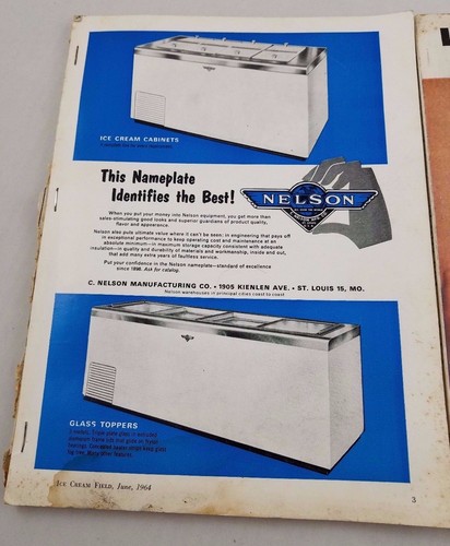Lot of 2 1964 The Milk Dealer Magazines Advertisements Color Photos Memorabilia - Picture 2 of 9