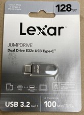 Lexar 128GB USB 3.2 Gen 1 Flash Drive USB A USB C USB Stick up to 100MB/s