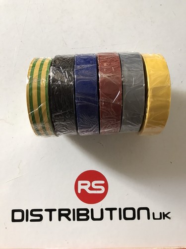 19mm x 33mm PVC Electrical Insulation Tape Flame Retardent multipack